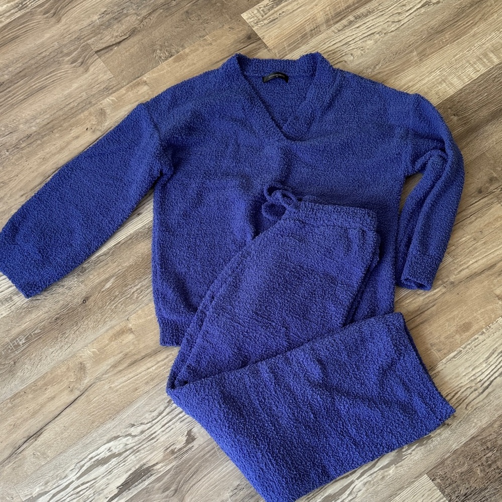 Women's Blue Straight Leg Pants & Jumpsuit Set